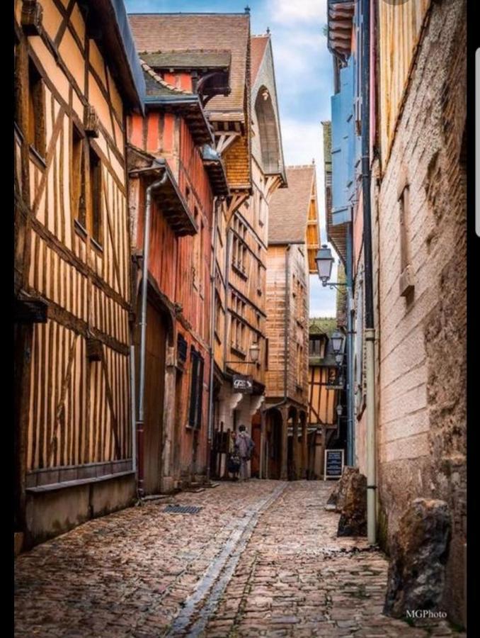 Coeur De Troyes T4 Terrasse 5Eme Etage Centre Ville Wifi Parking 외부 사진