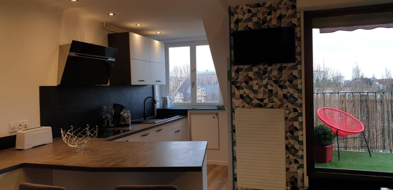 Coeur De Troyes T4 Terrasse 5Eme Etage Centre Ville Wifi Parking 외부 사진